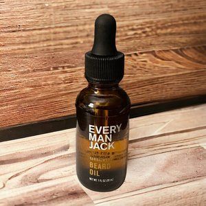 Every Man Jack Men's Moisturizing Sandalwood Beard Oil 1 oz, 2 Bottles